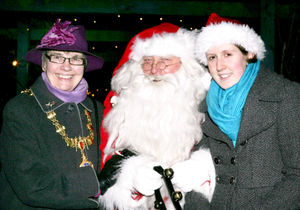 Collect picture - Ray Hulse in 2010. Britain's longest serving Santa Claus is still bringing the magic of Christmas to children - after donning his festive suit for 58 years.