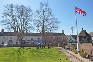The green is found in the middle of Cannock town centre