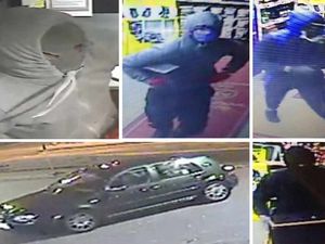 Supporting image for story: Caught on camera: Masked thieves armed with sledgehammer and crowbars raid Black Country petrol station