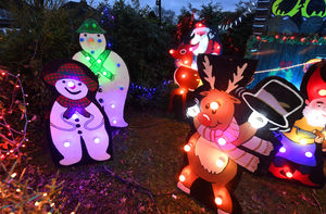 Some of the festive lights