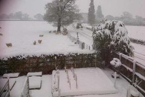 Deborah Lewis sent this shot of Aston near Oswestry this morning. 