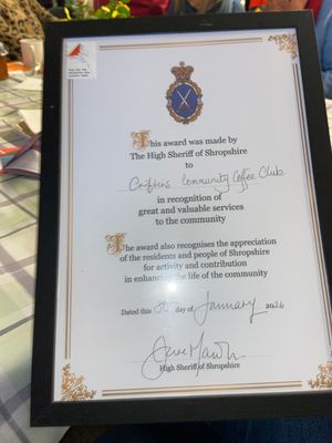 The framed certificate will be displayed in the parish hall (Diana Flint )