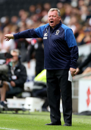 AFC Wimbledon manager, Wally Downes