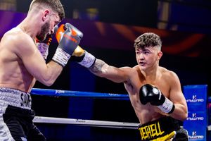 Brandon Bethell during the BCB March Madness boxing at The Hangar (Picture: Manjit Narotra/BCB Promotions)