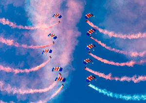The RAF Falcons in action