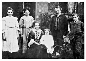 Olwen Elizabeth Lloyd George, far left, the daughter of wartime Prime Minister David Lloyd George, second right