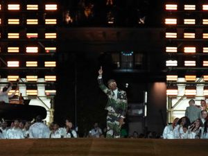 Supporting image for story: Beyonce, Rihanna and Zendaya front row for Pharrell Williams’ Louis Vuitton show