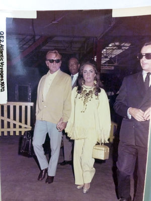 Richard Burton and Elizabeth Taylor. Photo: Hansons Auctioneers/Family of George Ruff/PA Wire