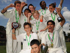 Supporting image for story: Cricket-mad youngsters serve up a hat-trick