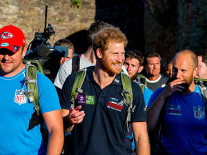 Supporting image for story: Pictures and video: Prince Harry in Shropshire to support wounded veterans' walk