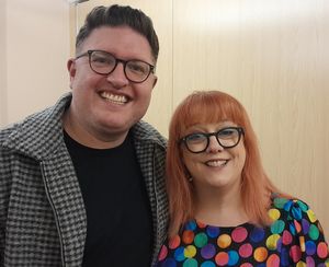 Angela Barnes and Mike Cox at Festival Drayton Centre