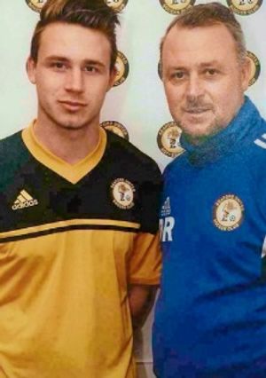 Roberts with his son Alex