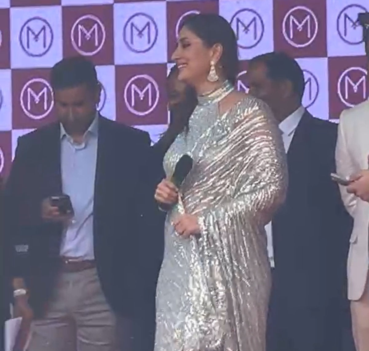 Watch as thousands gather for Bollywood star Kareena Kapoor event for the grand opening of a gold and diamonds outlet in Birmingham