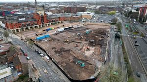Aerial pics showing how the ambitious Bicycle Works scheme is coming along in Wolverhampton. Photo: Tim Thursfield
