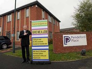 Supporting image for story: Jobless Steve takes his search to the streets