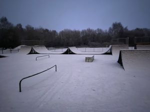 Snow in Newport, Shropshire. Photo:: Dan Guyton.
