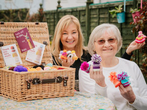 Supporting image for story: Shrewsbury charity knitters pass 1,000-hat milestone