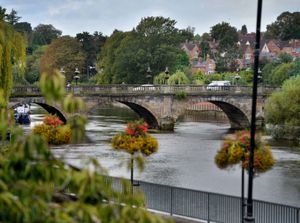 Supporting image for story: Man in hospital after incident on Shrewsbury bridge
