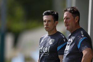 Sporting director Andrew Nestor and head of medical Tony Strudwick (Photo by Adam Fradgley/West Bromwich Albion FC via Getty Images)