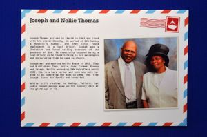 Part of the Windrush exhibition 