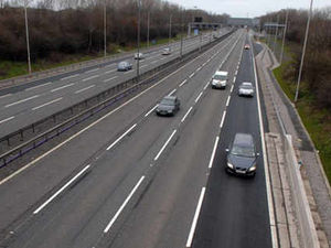 Supporting image for story: M6 hard shoulder trial is hailed a success
