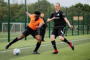 The football match between the Mander Centre and Telford Centre