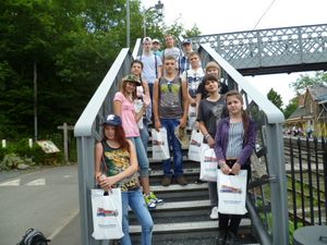 The group last visited the railway in 2017