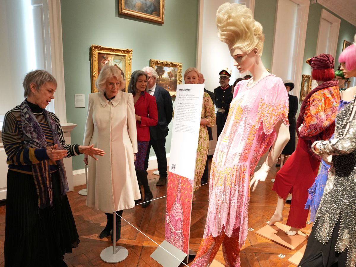 Family wedding dress link revealed by Camilla at Zandra Rhodes exhibition