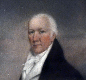 A portrait of Thomas Eyton who read the Riot Act.