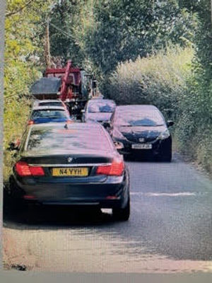 Traffic congestion in Keepers Lane, between Tettenhall and Codsall