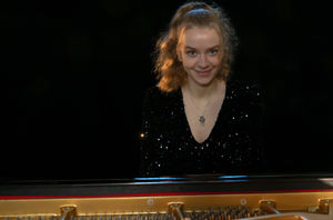 Elisabeth Brauss playing at St Alkmund's Church