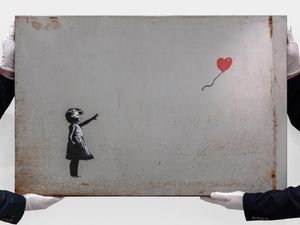 Supporting image for story: Banksy artworks from Robbie Williams collection to debut at auction