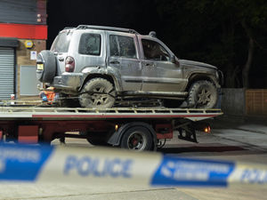 Supporting image for story: Man badly burned in car fire at Dudley petrol station