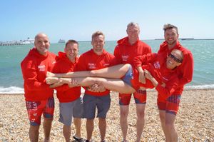 The team became the first in Europe to complete a four-way crossing of the Channel