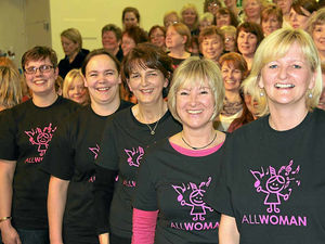 Supporting image for story: All Woman choir diverted to football match after police escort mix-up
