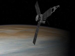 Supporting image for story: The Juno space probe took this amazing shot of Jupiter during a flyby
