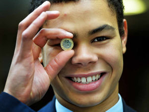 Supporting image for story: New £1 coin: Walsall designer more focused on exams than 12-sided quid