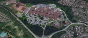 The new building is planned on land to the west of the main Princess Royal Hospital buildings. Picture: Nicholas Taylor and Associates, Catfoss Ltd.