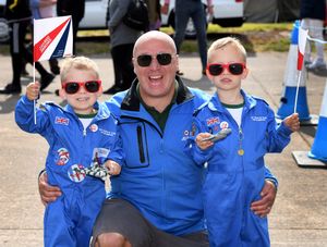 Chris Moss with sons Chanli, aged four, and Willian aged five