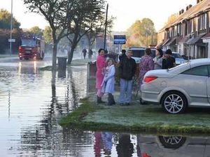 Supporting image for story: Huge flood hits Wolverhampton homes