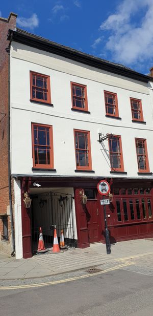 The newly refurbished George Inn in Ludlow