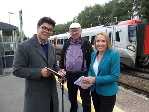 Supporting image for story:  'At last!' - MPs celebrate winning funding for train station improvements
