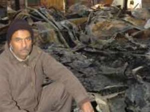 Supporting image for story: Mosque is burned to ground