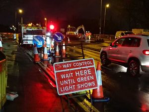 Supporting image for story: Traffic lights added to Walsall roundabout of cones - but quickly disappear again