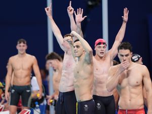 Supporting image for story: Great Britain quartet retain 4x200m relay title to give GB first Paris pool gold
