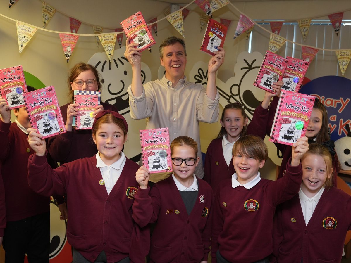 Diary Of A Wimpy Kid author surprises pupils with primary school visit