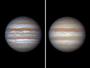 Supporting image for story: Scientists spot regular pattern in Jupiter’s unusual weather