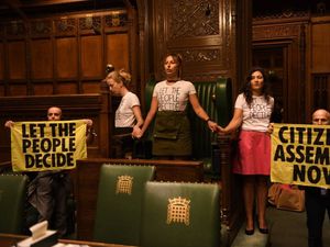 Supporting image for story: Extinction Rebellion activists ‘superglue’ themselves in Commons chamber