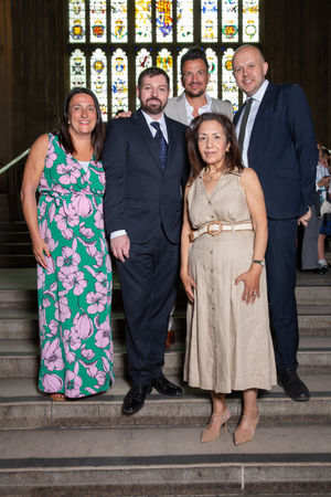 Fabio D'Andrea with Peter Andre, Joe Powell MP, Deborah Morel and Teresa Parker