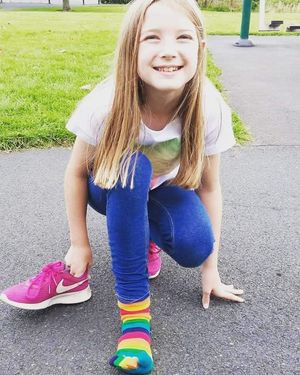 Cleo in happy, healthy times in 2017